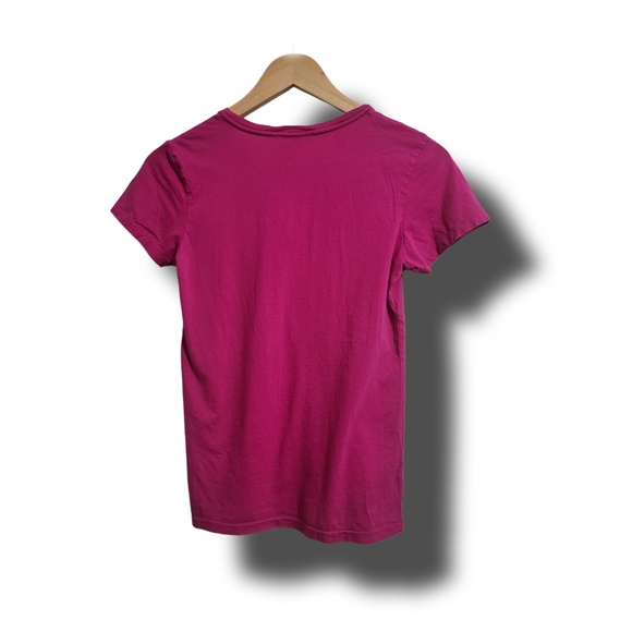 ๐ฟ Ralph Lauren Sport Women's Small Magenta Pink V- Neck Tee - Picture 7 of 11